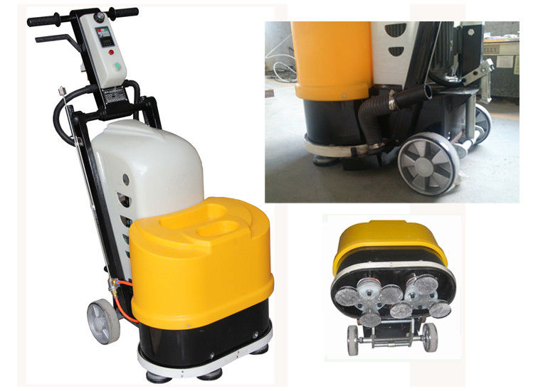 6 Heads Industrial Terrazzo Surface Grinding Machine , High Speed 0 - 1500 rpm