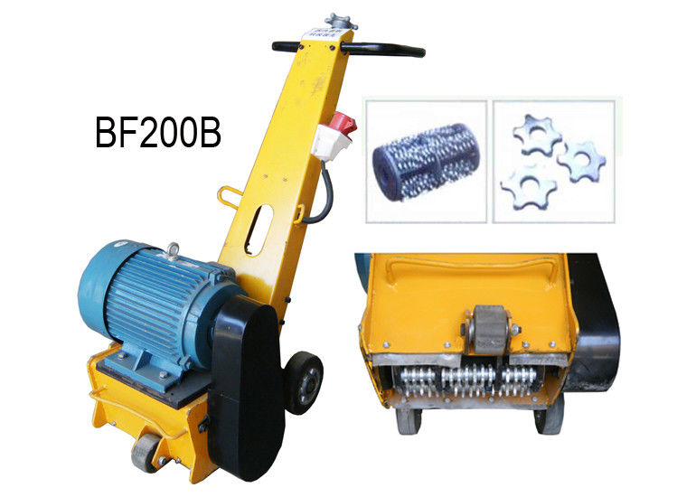 Hand Push Rust Removal Floor Scarifying Machine With 7.5KW 380V 50HZ Motor