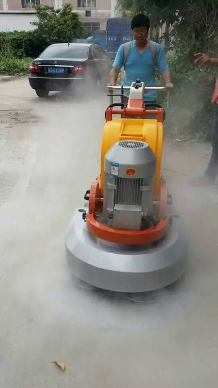 concrete buffing machine
