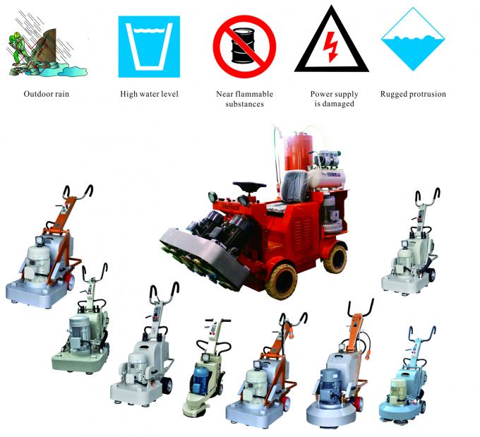 Auto Walk Concrete Floor Polisher Fast Speed Self Propelled Planetary System 0