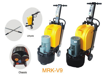 9 Heads 220V 50HZ Single Phase Stone Floor Grinder With Planetary System