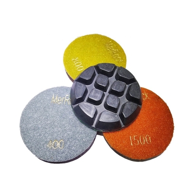 80mm Wet Diamond Polishing Pads 1 - 5 Grit For Granite Floor