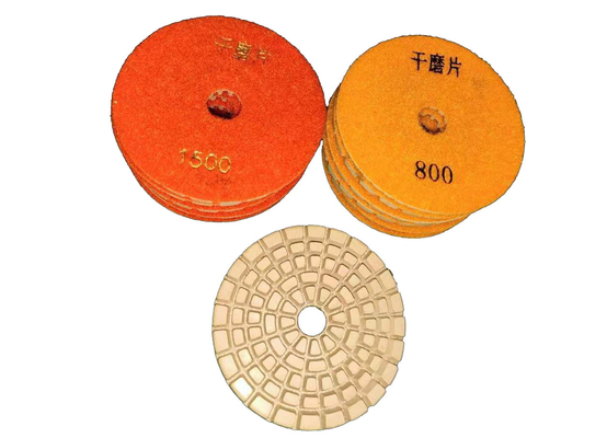 Floor Dry Diamond Polishing Pad 4 Inch Resin For Terrazzo Grinding