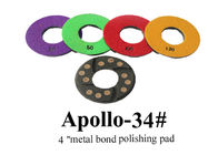 11mm Diamond Resin Pads With Metal Bond Polishing Abrasive For Concrete / Cement