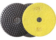 High Working Efficiency 4 &quot; Resin Diamond Floor Polishing Pads For Stone 400#