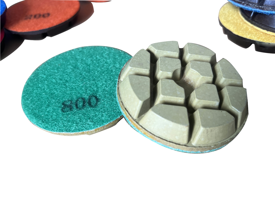 3 Inch Diamond Marble Resin Pads 800# For Concrete Granite Stone Floor