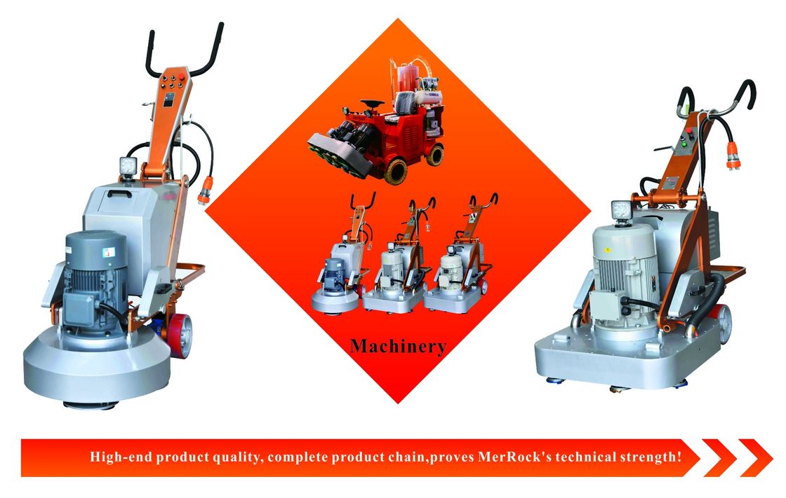 Simple Phase 220V Concrete Floor Grinder / Terrazzo Floor Polishing Machine