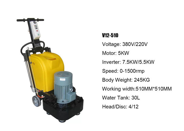 Aluminum Die Casting Gear Box Concrete Floor Grinder 10HP 510MM