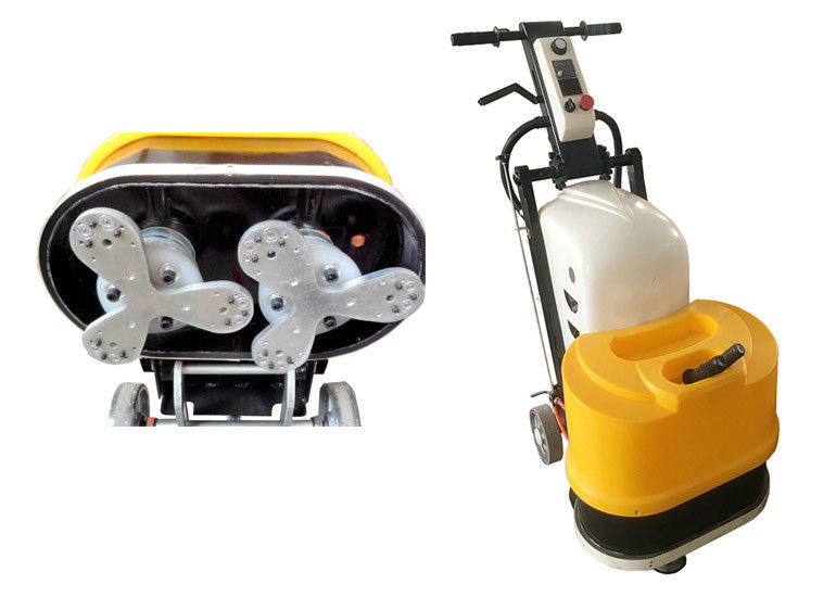 Yellow One Phase Dry Concrete Polishing Machine 4KW 5.5HP 1500rpm