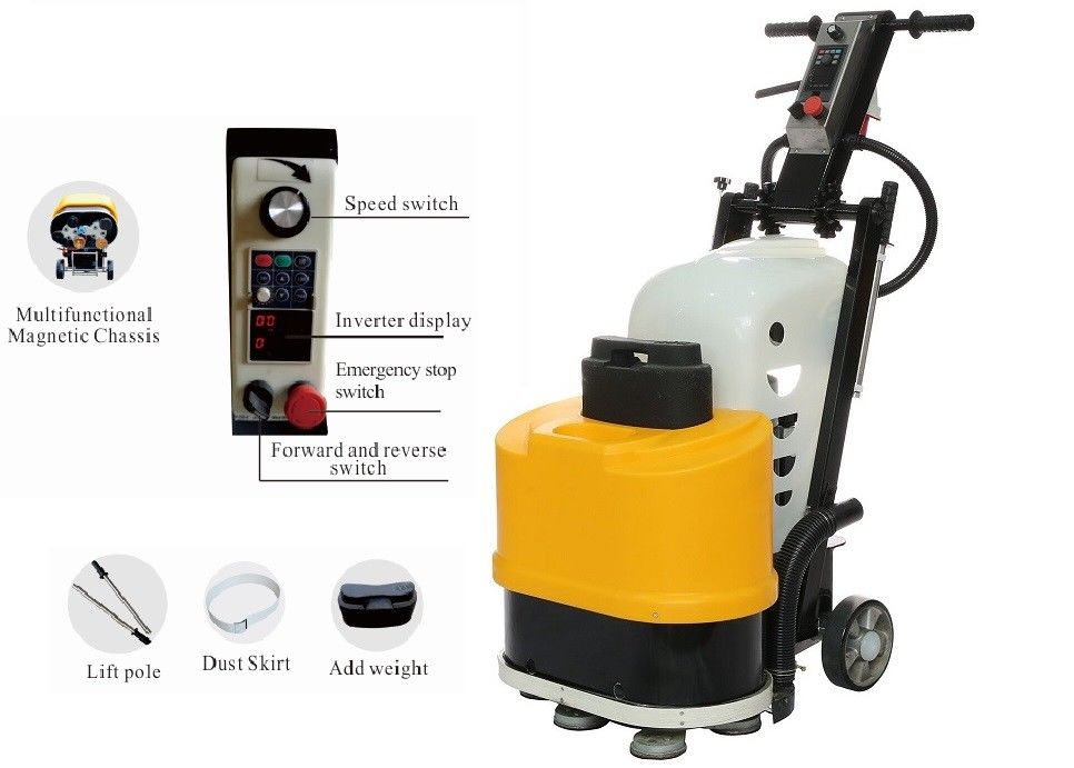 4KW Concrete Terrazzo Granite Marble Floor Polisher Single Phase