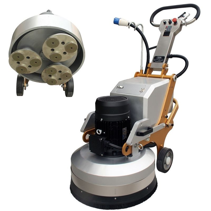 Manual 5.5KW Stone Floor Grinder S9 With Planetary System Gear Box