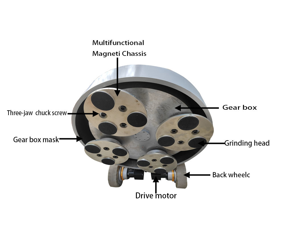 Dual Clutch Design Remote Control Floor Polishing Machine Concrete Grinder